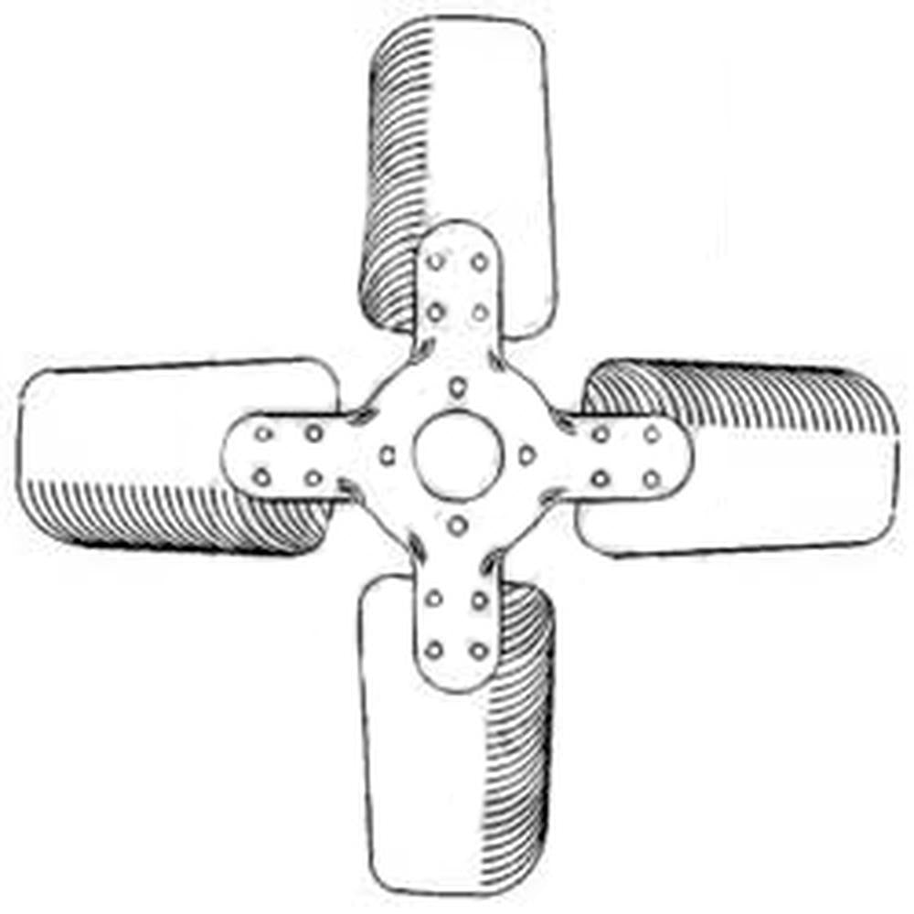 Cooling Fan - 4 Blade Fits Massey Ferguson 235 165 2135 135 230 255 245
