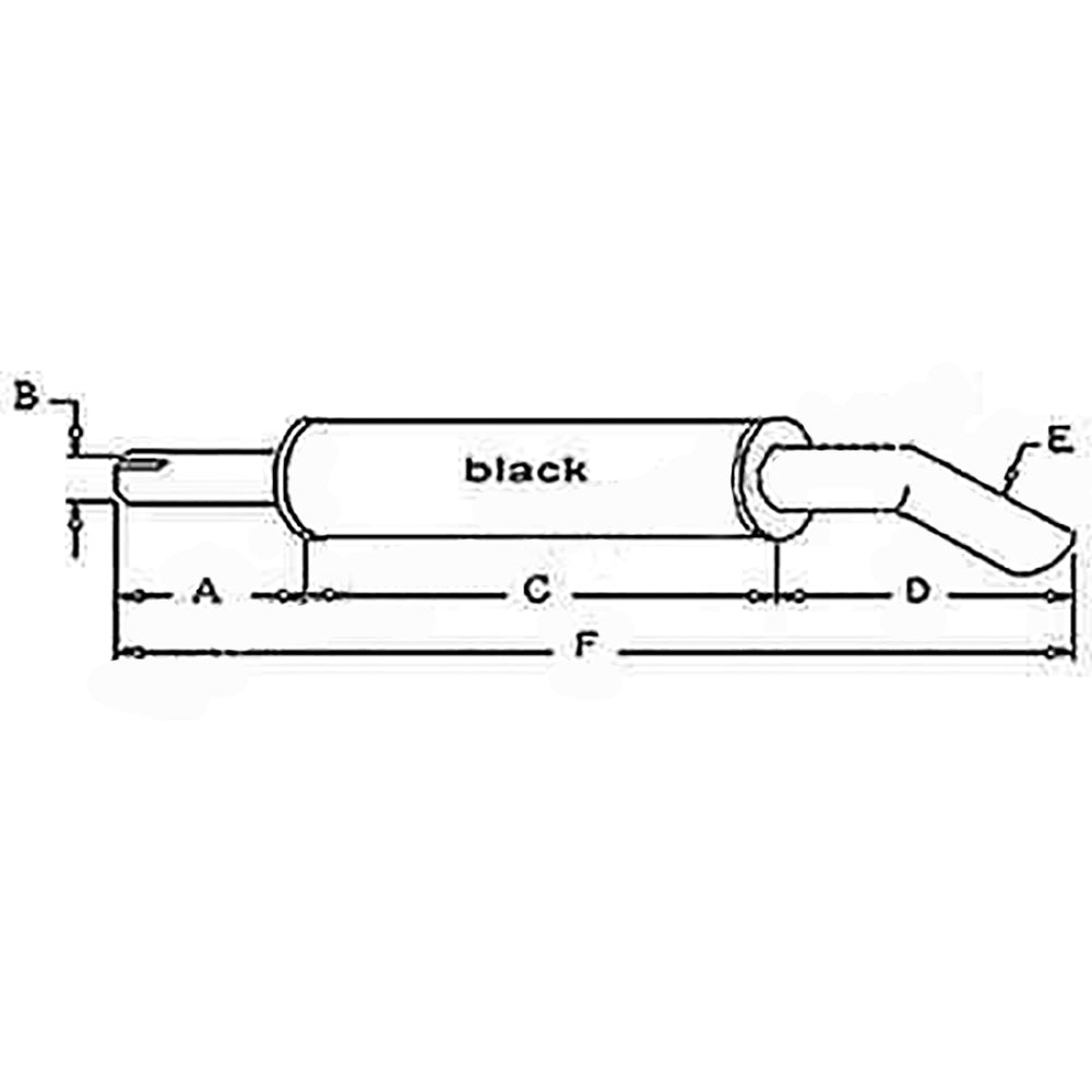 R1090 Muffler Fits Massey Ferguson