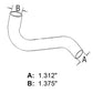 1961831C1 Lower Radiator Hose Fits Case-IH Compact Tractor 275 1.31" ID 1.37" ID