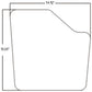 Cab Glass - Right Hand or Left Hand Fixed Non-Venting Door Fits Case IH