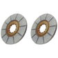 369079R92 Two 2 Brake Disks Fits FARMALL 560 660 Combine 1460 1480