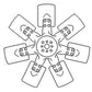 Fan 7 Blade Fits Case IH 5140 5240 5120 5220 5230 5130 5250 1998741C2