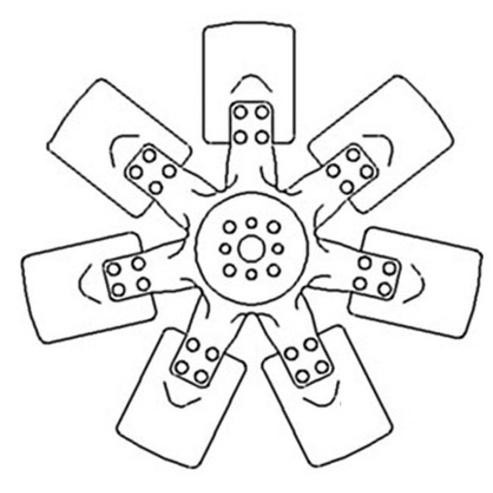 Fan 7 Blade Fits Case IH 5140 5240 5120 5220 5230 5130 5250 1998741C2