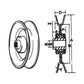 V-Belt Idler Pulley Fits Murray Fits Oregon Fits Poulan Fits Prime Line