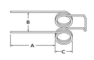 210614C1 Pack of 5 Tooth Tines Fits Case IH Balers 428 435 445 430 440 5420