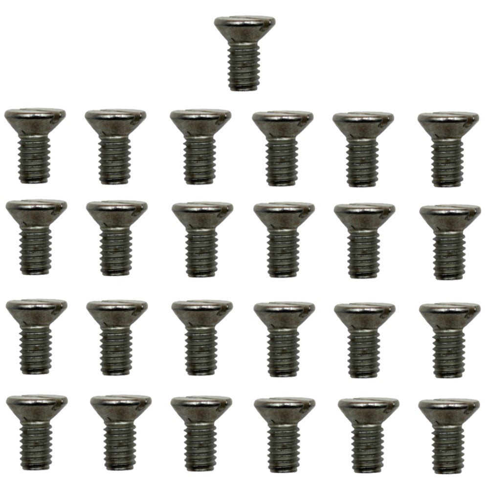 25 Pack 21M7194 Bed Knife M6-1.0 Flat Head Screws Fits John Deere Products