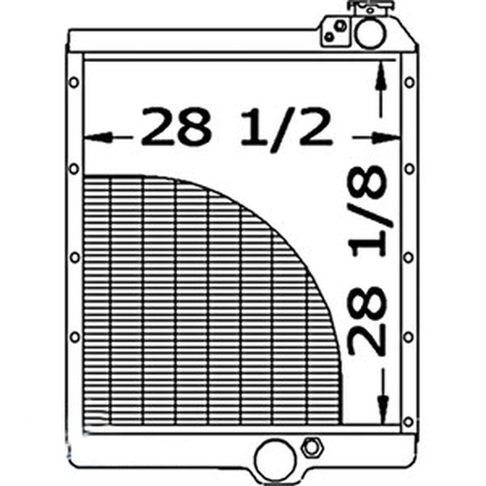 232545A1 New Radiator Fits Case-IH Tractor Models 8940 8950 9310 9330 +