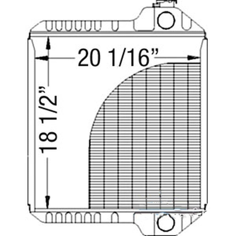 Radiator Fits Case IH Backhoe 570 580L 580SSL 590SL 4300 P85 234876A1 234876A2