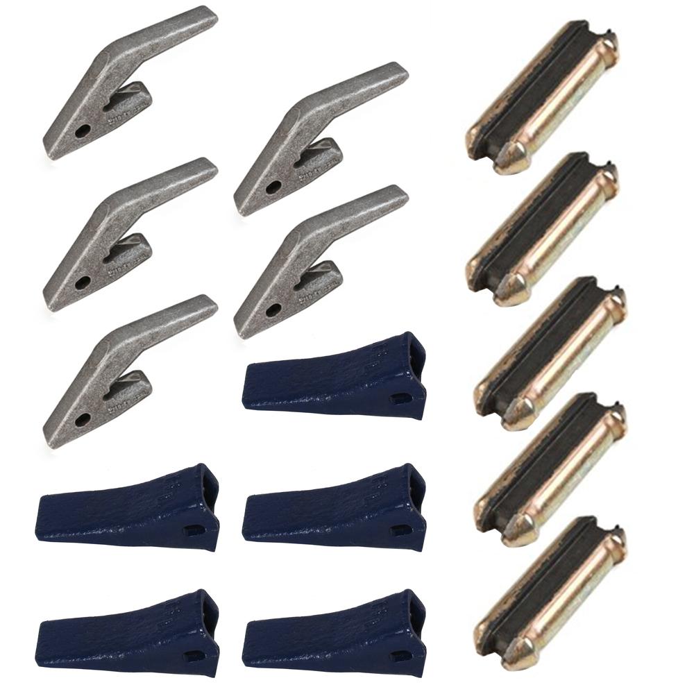 5 BUCKET TEETH PINS Fits John Deere MINI EX Fits Case 23FP 23PN D51750 TF23D
