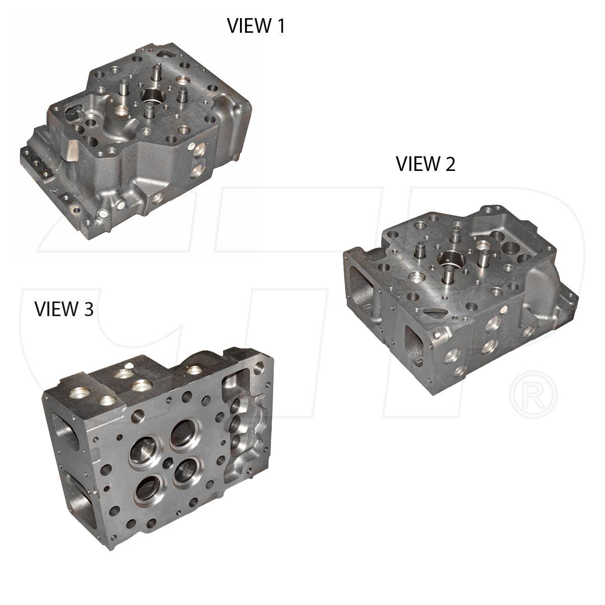 2425328 Cylinder Head Bare Fits Caterpillar Models