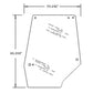 248724A1 New LH Upper Door Glass Fits Case IH Tractor 5120 5130 5140 5150 5220 +