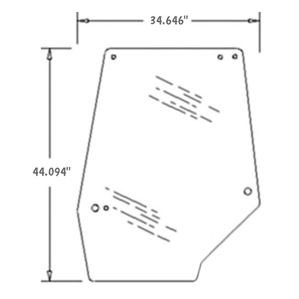 248724A1 New LH Upper Door Glass Fits Case IH Tractor 5120 5130 5140 5150 5220 +