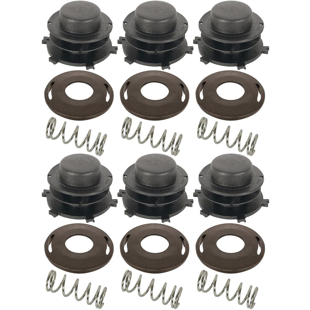 Qty 6: Trimmer Head Spool, Cover & Spring Fits Stihl Replaces 0000-997 1501