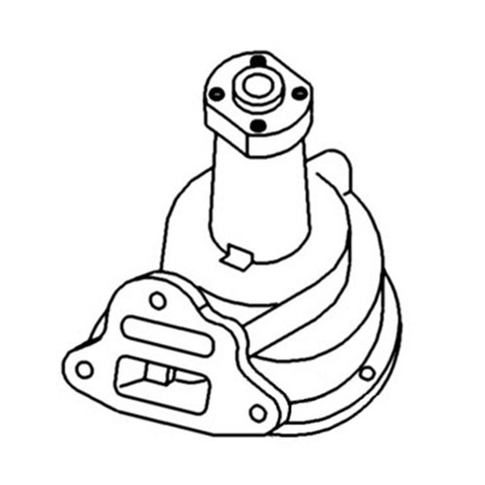 New 2540AA A48361 Water Pump w Hub Fits Case-IH Tractor SI SC3 Casting #110166