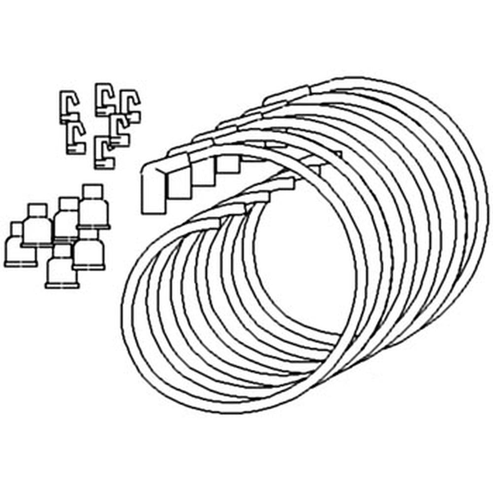 6 Cyl. Spark Plug Wire Set Fits Massey Harris Replaces 26A60