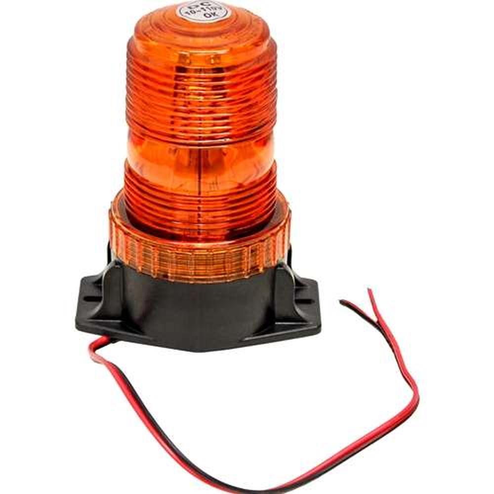 KM LED Amber Warning Beacon Light with Fixed Mount