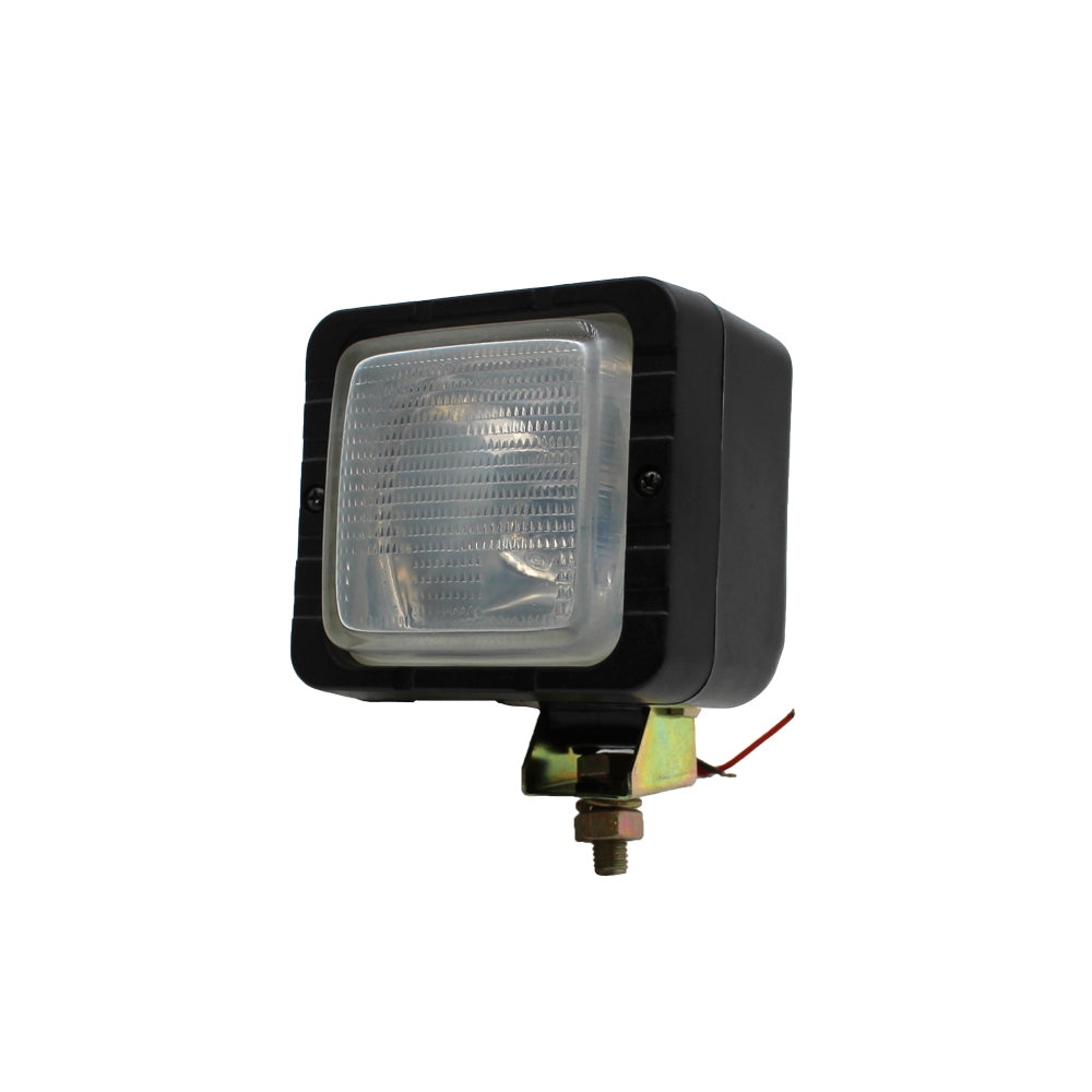 12 Volt Halogen Flood Lamp for Excavator 4" x 4.5" Replaceable Bulb 55 Watt