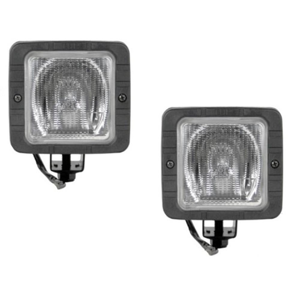 2 Pack 12 Volt Halogen Flood Lamps for Forklift 4" x 4.5" 55 Watt Bulb