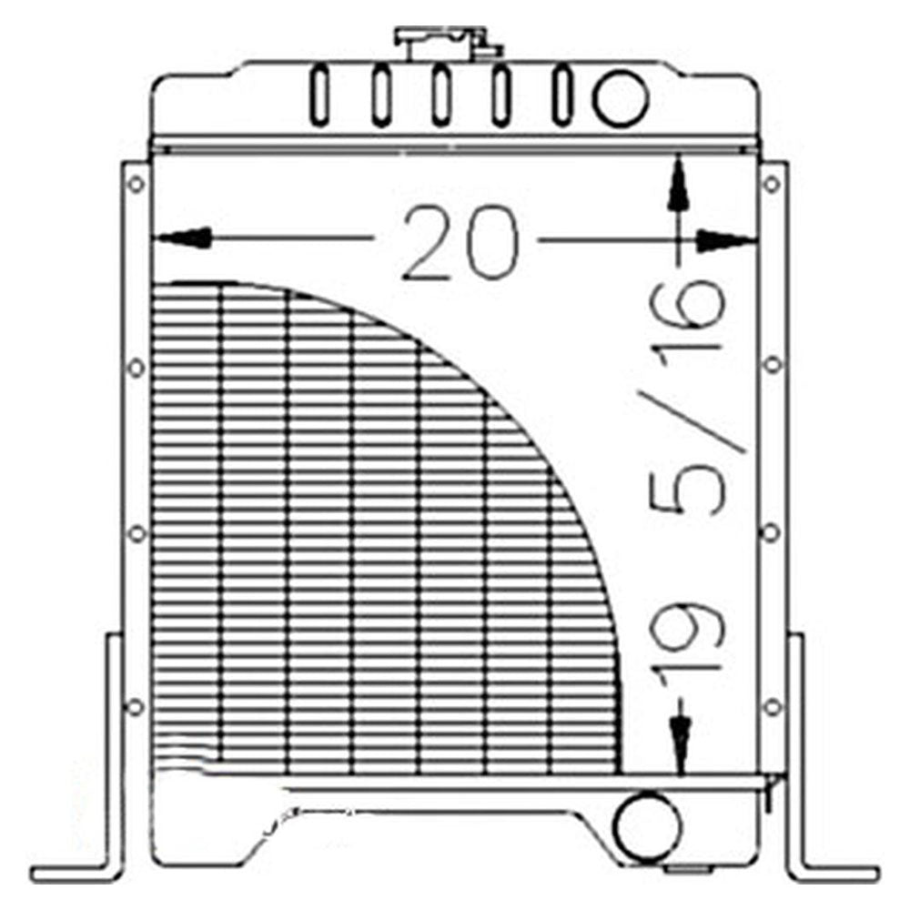 Radiator Fits Case/International Harvester Replaces 1347609C1