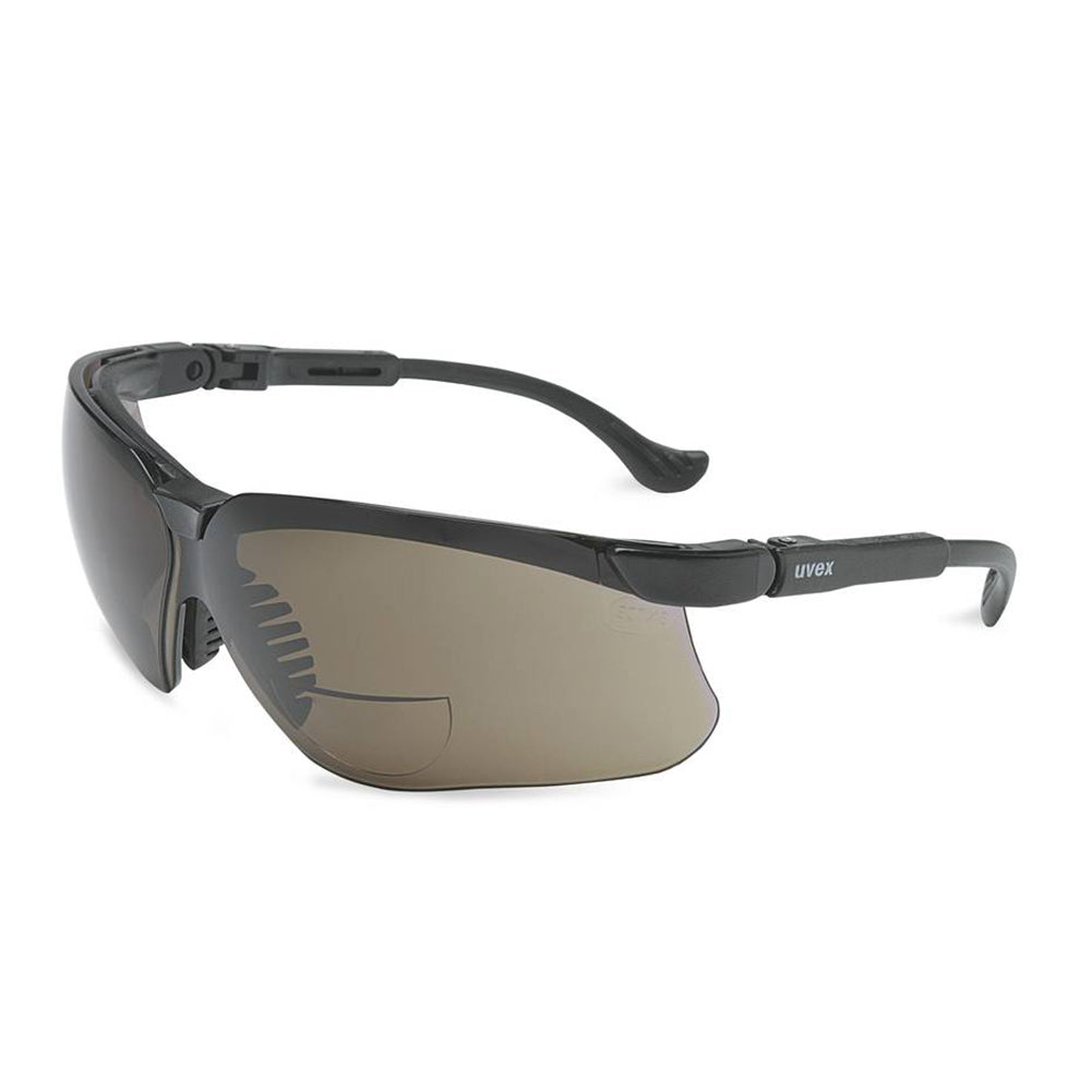 3020285 Uvex Genesis Readers Sunglasses + 1.5 Diopters Black Frame Gray Lens