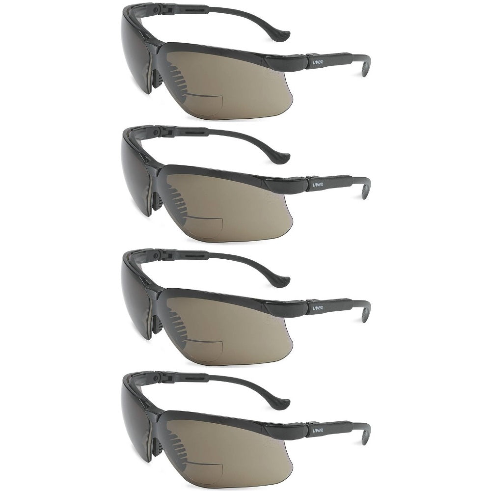 Four (4)- Pairs of UVEX Genesis Readers +1.5 Sunglasses with Gray Lens 3020285