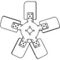 303218813 5-Blade Fan for White Tractors 2-105 2-85