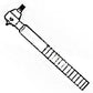 3040676M92 Tie Rod End Outer Left Hand Fits Massey Ferguson 2675 2705