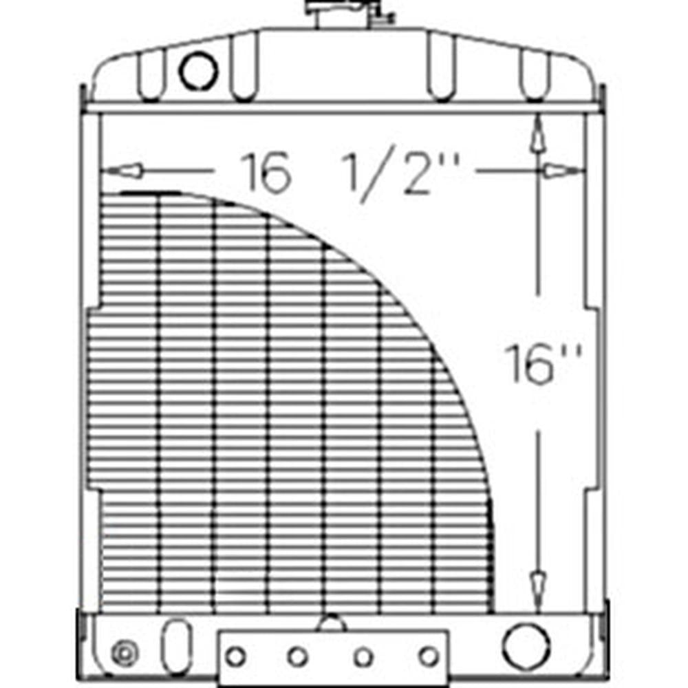 3107749R91 Radiator Fits International 434 B275 B414 Tractors