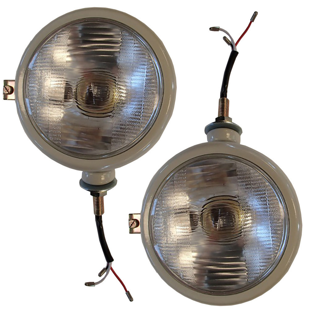 310066F-12V Right & Left Hand Grey Headlamp Lights Fits Universal Products