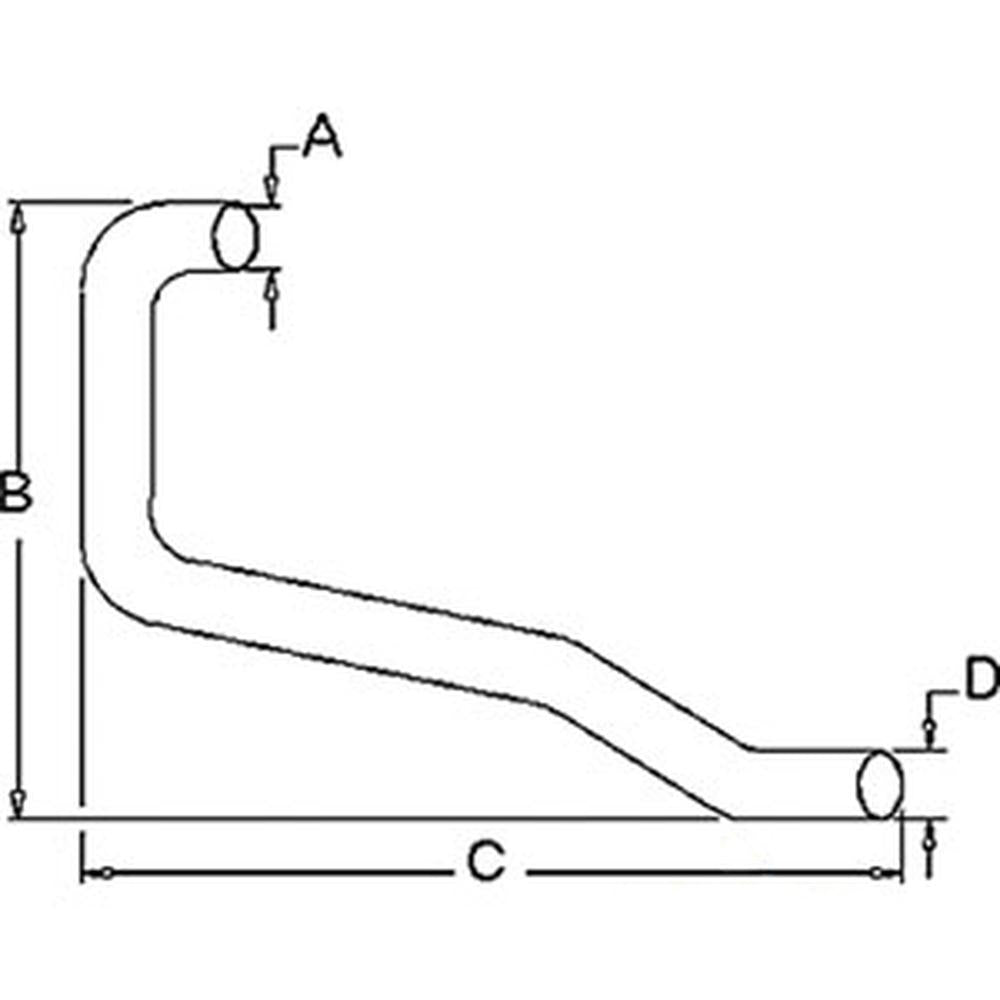 R1618 Exhaust Pipe Fits Ford