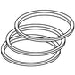 3044487R93 New Piston Ring Set Fits Case-IH B275 B414 424 444 354 365 384 3414