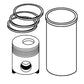 Piston Ring Set - Standard - Single Cylinder Fits International 444 3114778R91