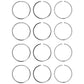 Qty 4: Standard Ring Sets Fits Case/International Harvester Replaces 3139594R91