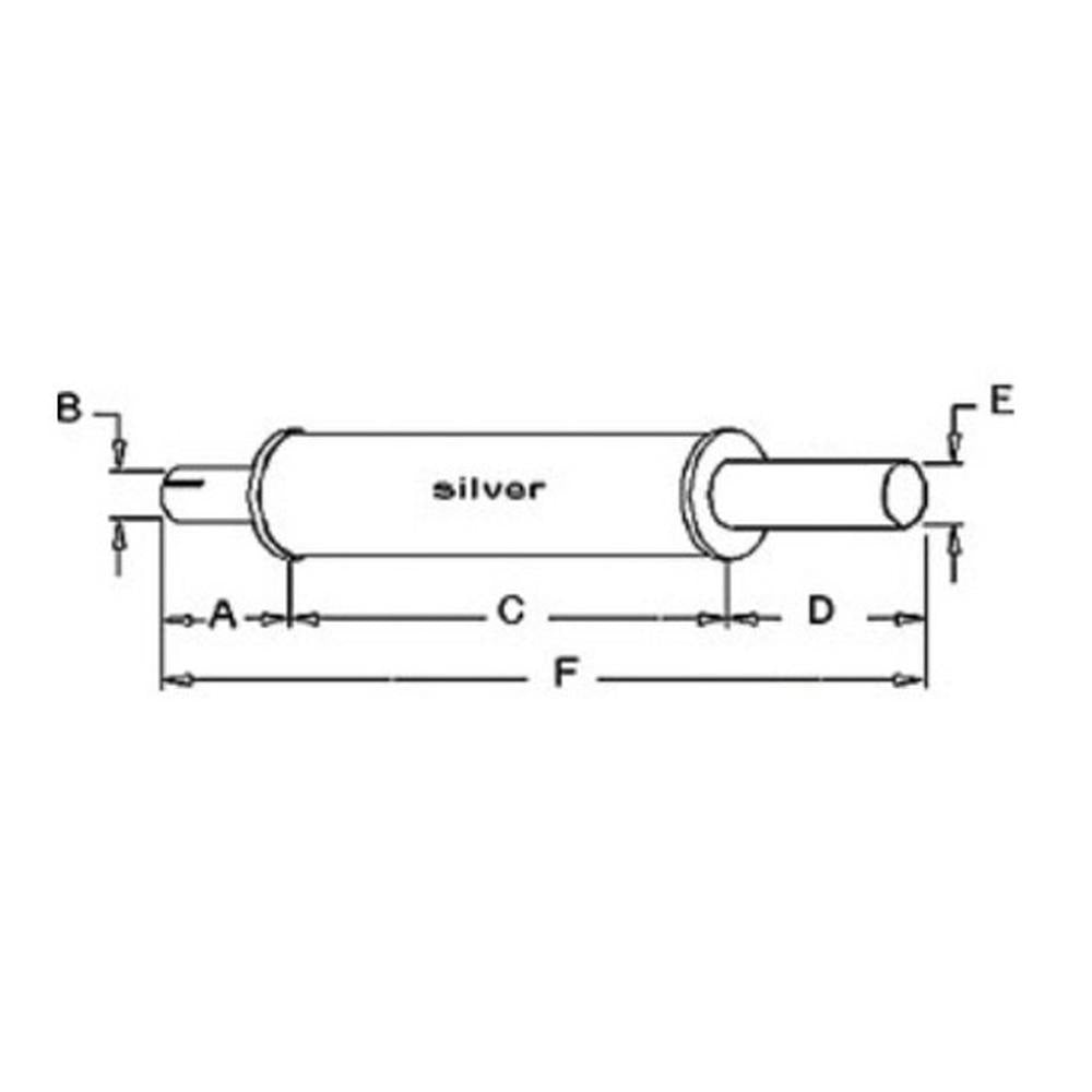 32999A Vertical Exhaust Muffler Fits Massey Harris Tractor 55 55K 555 1942 1957