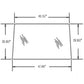 3306547M2 Rear Glass Fits Massey Ferguson MF Tractor 670 675 690 698 698T 699
