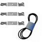 Blades & Belt Kit 3 Blades 532187256 532187254 Belt-532196103 Fits Husqvarna 54"