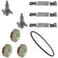 54" Mower Deck Rebuild Kit Fits Husqvarna YTH 2454 Blades Spindles Pulleys