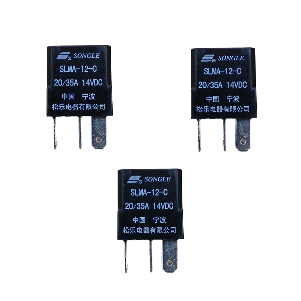 (3 Pk) 332/C3148 12 Volt Micro Relay Fits JCB Tracked Excavator Wheeled Loader