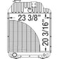 3382795M93 Radiator Fits Massey Ferguson Tractor 3070 3095 3120T 3090 3120