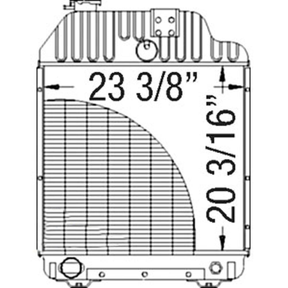 3382795M93 Radiator Fits Massey Ferguson Tractor 3070 3095 3120T 3090 3120