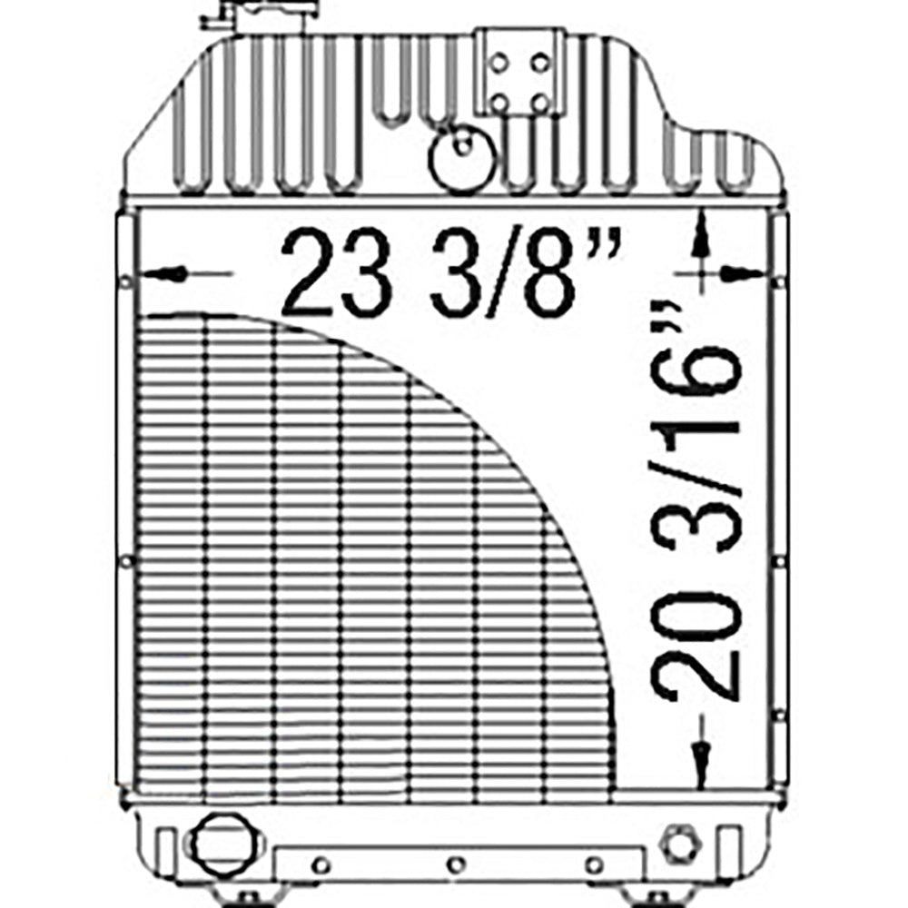 3382795M93 Radiator Fits Massey Ferguson Tractor 3070 3095 3120T 3090 3120