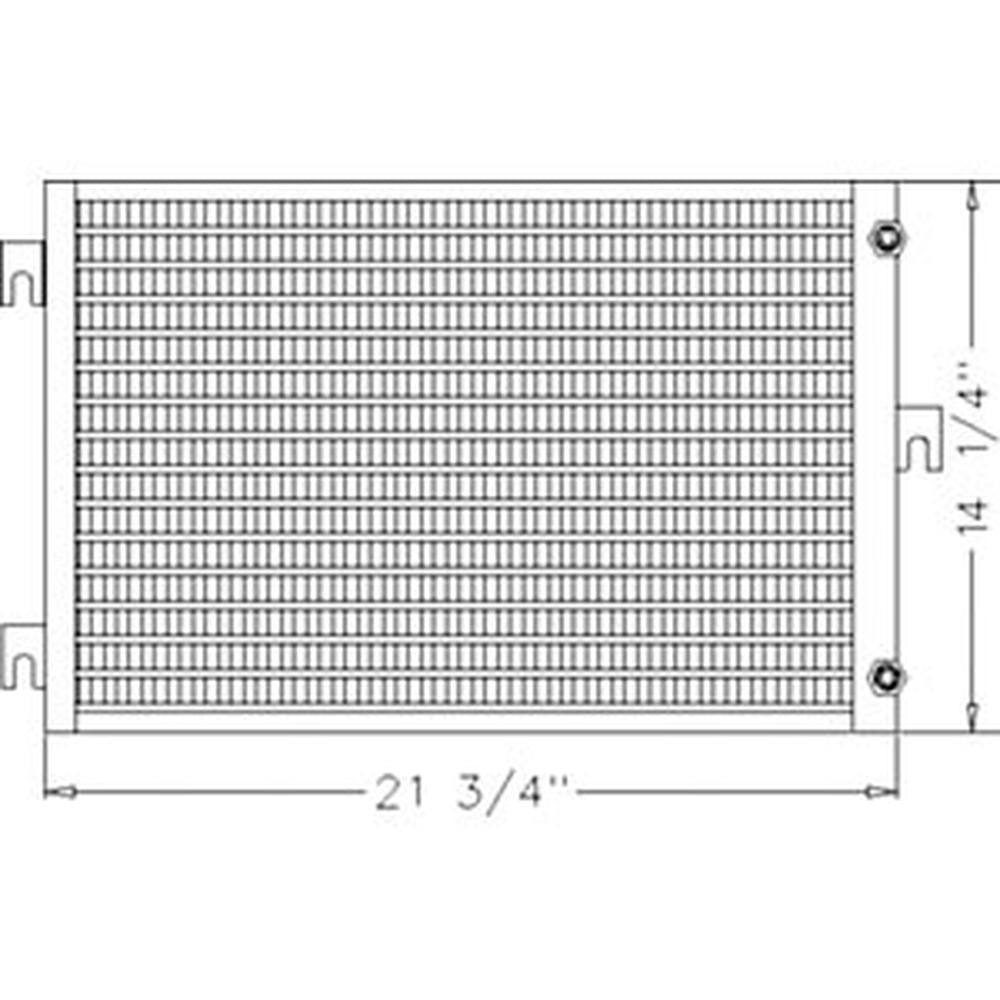 3383908M5 Condenser Fits Massey Ferguson 6000 3000 Series Tractor 400-650