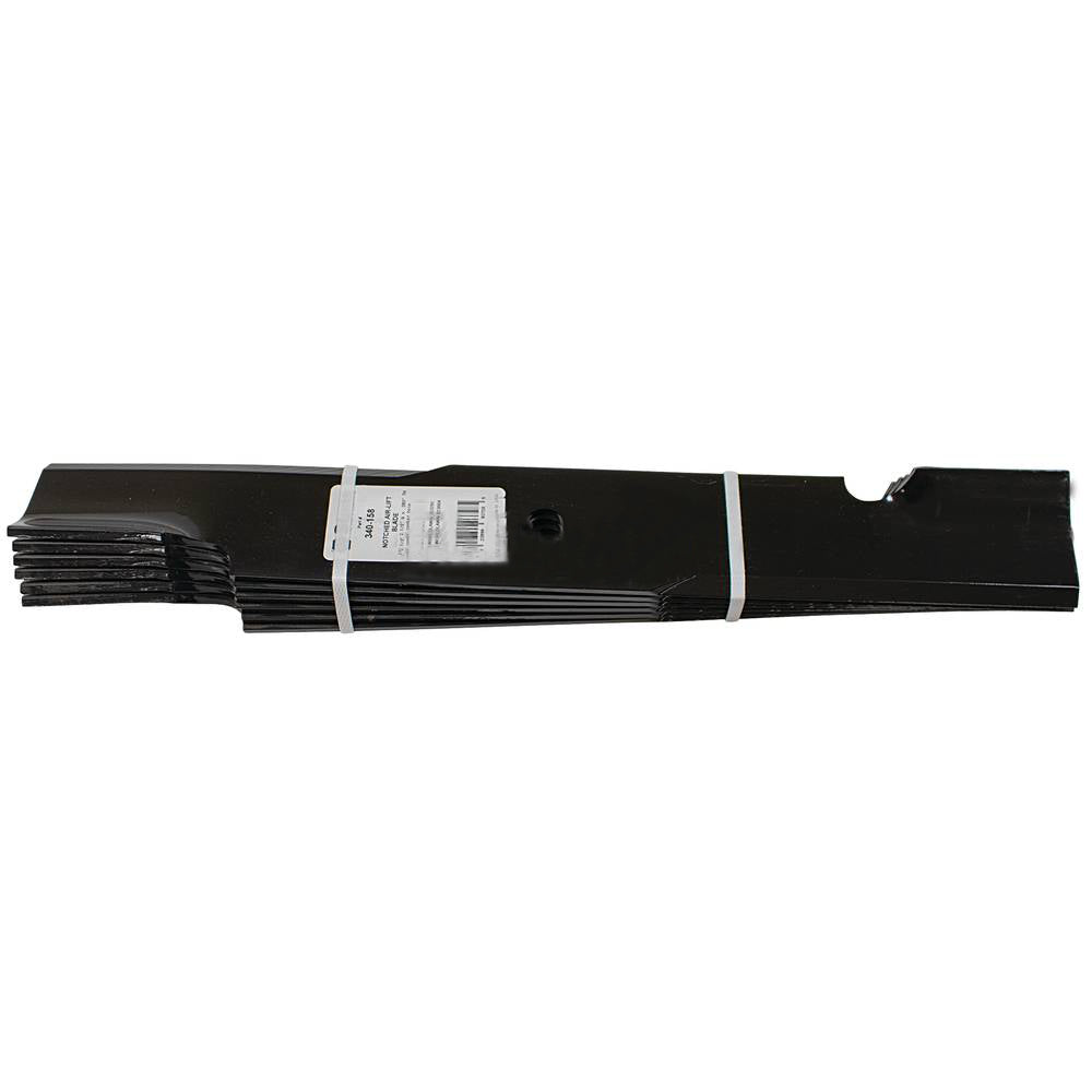 340-158-6 Notched Air-Lift Blade Shop Pack - Fits Exmark; Fits Gravely