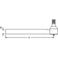 3428818M2 Inner Tie Rod Fits Massey Ferguson 362 4225 4235 4240 4325 4335