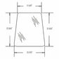 Side Window Glass Fits 350 355 360 362 365 375 383 390 390T 393 396 398 399 3476