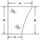 3477778M1 Cab Glass Lower Door Fits Massey Ferguson 383 390 390T 393 396 398 399