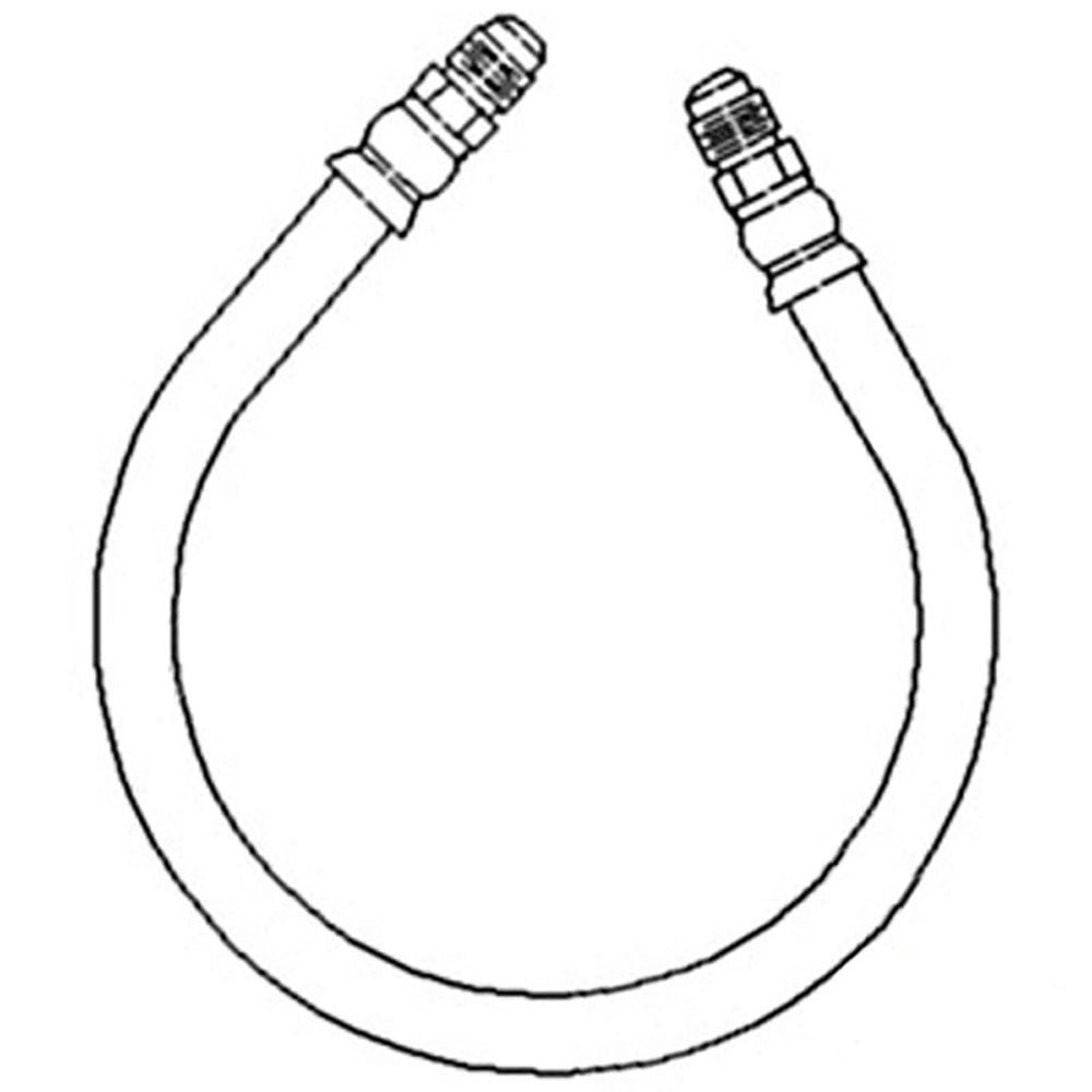 A-17C61-AI Fuel Line, Strainer To Carburetor w/ Nuts