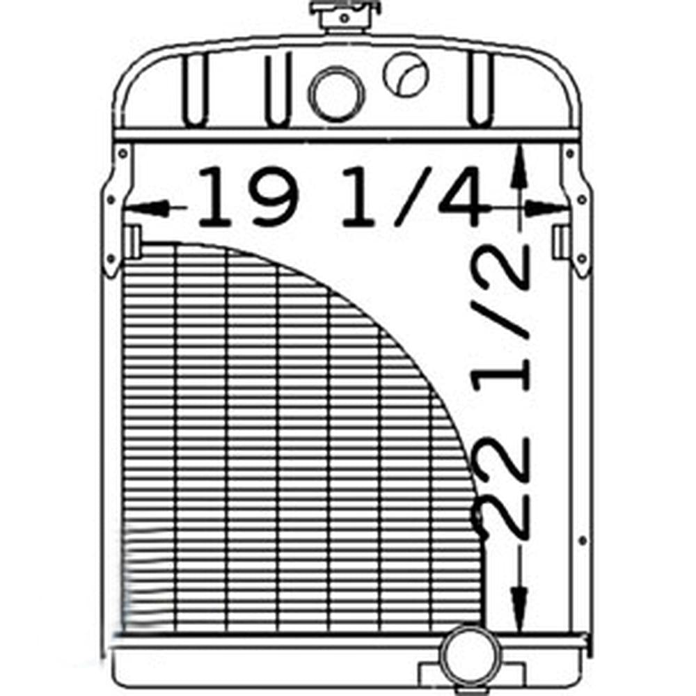 Radiator Fits Case/International Harvester Replaces 351798R1