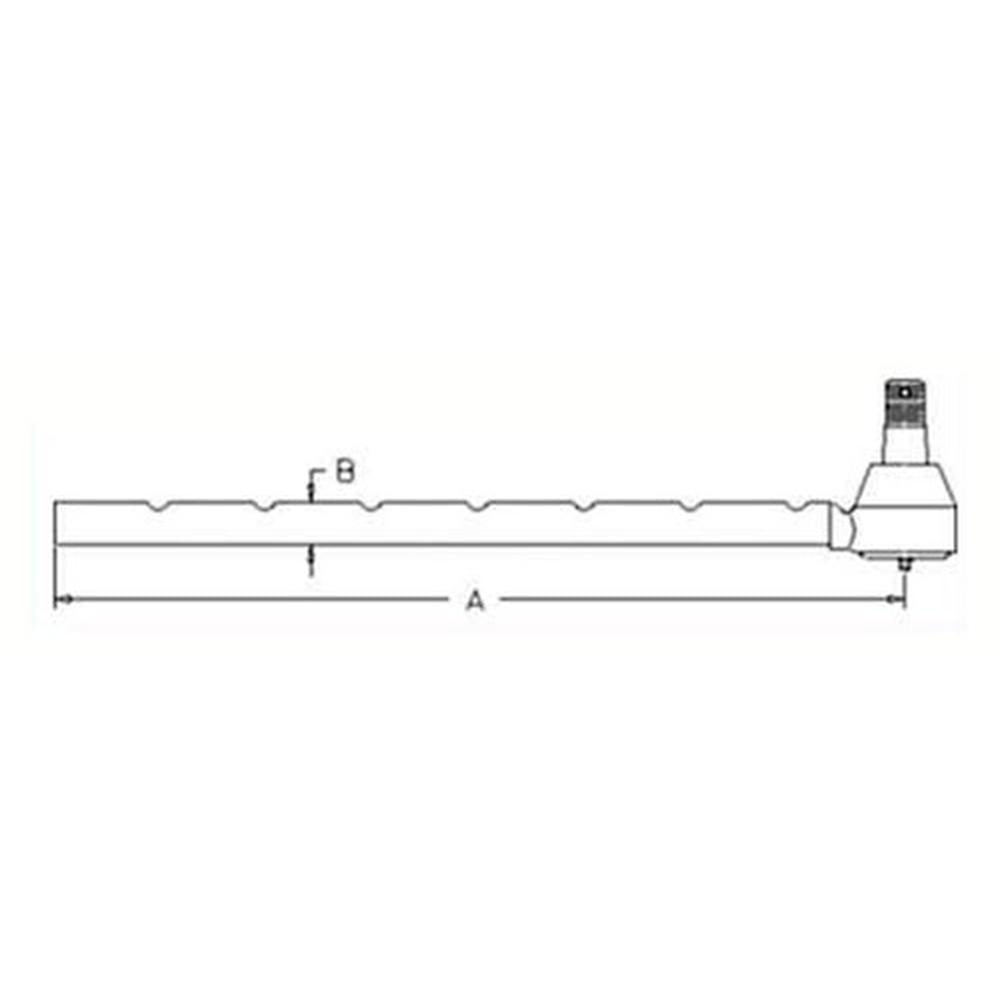 35860-62873 Outer Tie Tod End Fits Kubota Tractor Models M4950 M5950