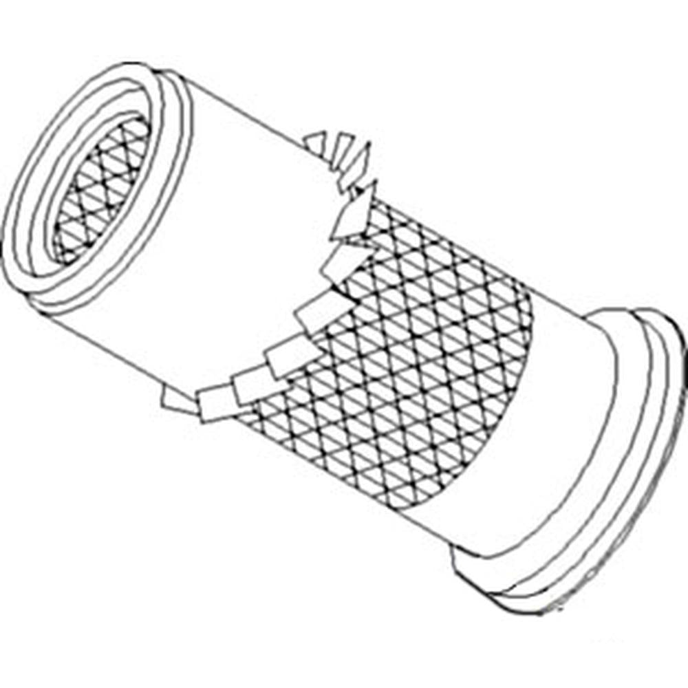 Finned Air Filter Replaces - Fits Massey Ferguson 399